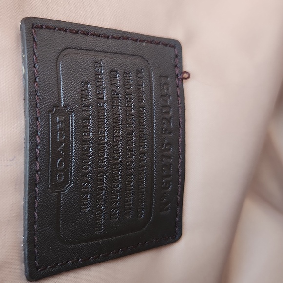 COACH WOMEN'S ASHLEY PATENT LEATHER SHOULDER BAG - MAHOGANY - Picture 5 of 8